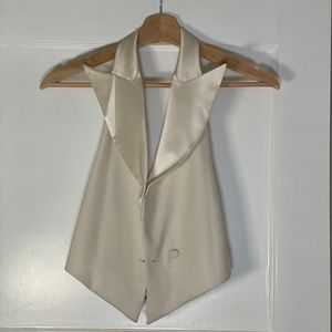 Emporio Armani Tailored Open Back Vest